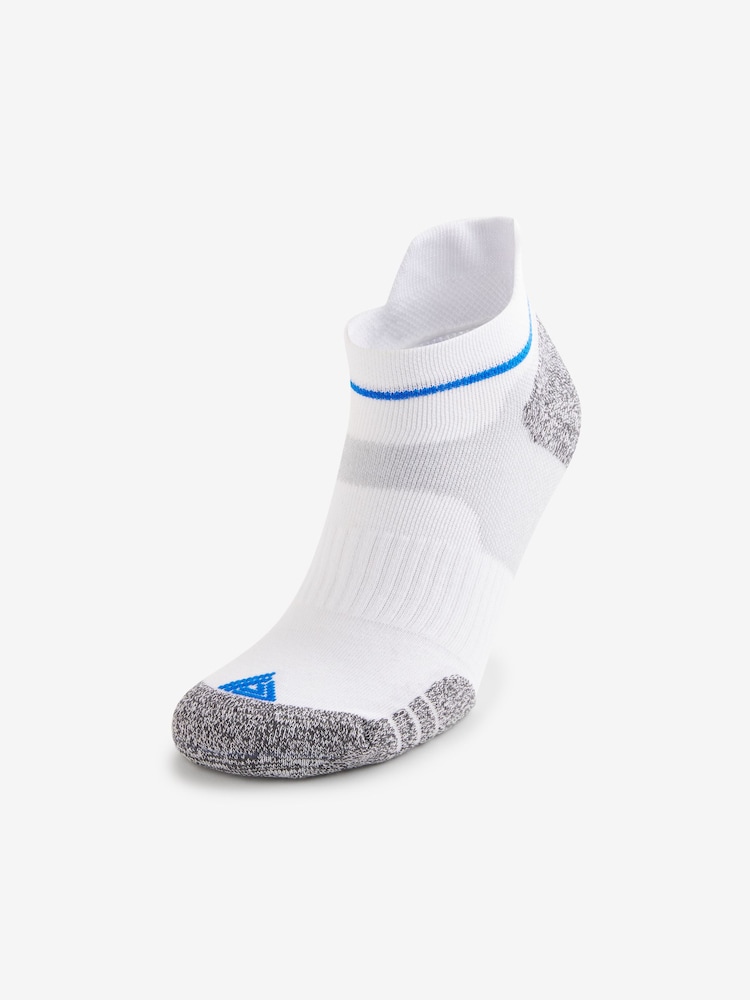 White/Black/Grey 4 Pack Active Cushioned Sports Trainers Socks 4 Pack - Image 2 of 6 White/Black/Grey 4 Pack Active Cushioned Sports Trainers Socks 4 Pack - Image 2 of 6