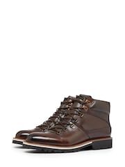 Oliver Sweeney Rispond Dark Leather Hiker Brown Boots - Image 3 of 5