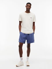 Tommy Jeans Cream Tonal Badge Crew Neck T-Shirt - Image 3 of 5