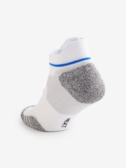 White/Blue 4 Pack Active Cushioned Sports Trainers Socks 4 Pack - Image 3 of 4