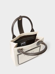 Osprey London Cream The Great Gaddesden Canvas Small Tote Bag - Image 5 of 5