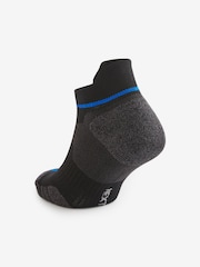 Black/Blue 4 Pack Active Cushioned Sports Trainers Socks 4 Pack - Image 2 of 5