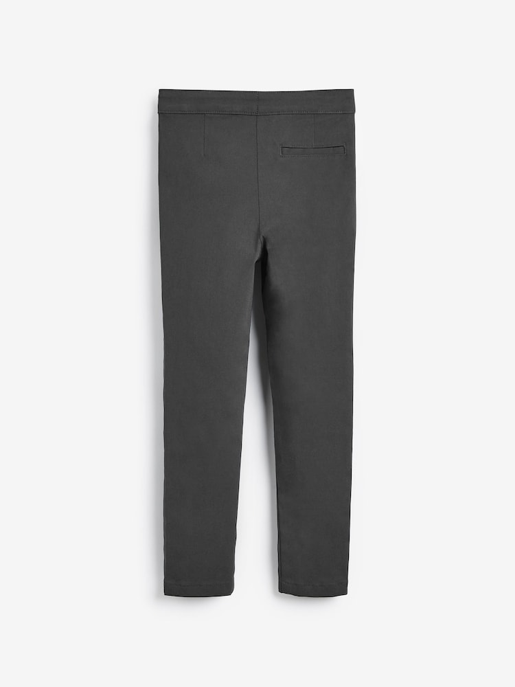 Charcoal Grey Slim Waist School Skinny Stretch Trousers (3-18yrs) - Image 2 of 4