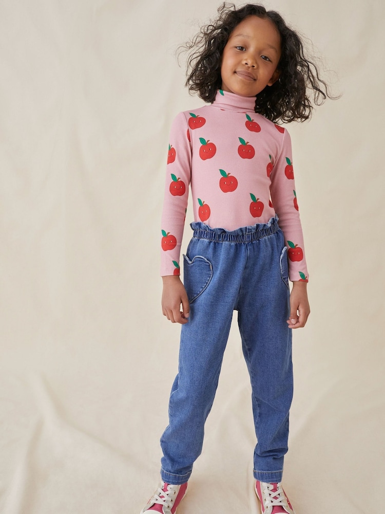 Boden Blue Denim Pull-On Trousers - Image 1 of 5