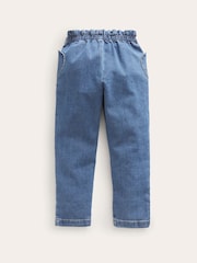 Boden Blue Denim Pull-On Trousers - Image 4 of 5