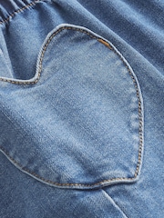 Boden Blue Denim Pull-On Trousers - Image 5 of 5