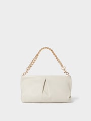 Osprey London Natural The Luxe Pleat Carina Leather Shrug Clutch Bag - Image 1 of 6