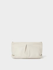 Osprey London Natural The Luxe Pleat Carina Leather Shrug Clutch Bag - Image 3 of 6