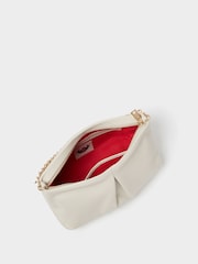 Osprey London Natural The Luxe Pleat Carina Leather Shrug Clutch Bag - Image 4 of 6