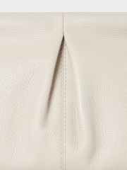 Osprey London Natural The Luxe Pleat Carina Leather Shrug Clutch Bag - Image 5 of 6