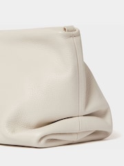 Osprey London Natural The Luxe Pleat Carina Leather Shrug Clutch Bag - Image 6 of 6