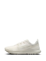 Nike White React Pegasus Trail 4 Running Trainers - Image 2 of 11
