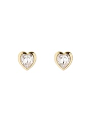Ted Baker Gold Tone HAN: Crystal Heart Earrings - Image 1 of 4