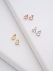Ted Baker Gold Tone HAN: Crystal Heart Earrings - Image 3 of 4