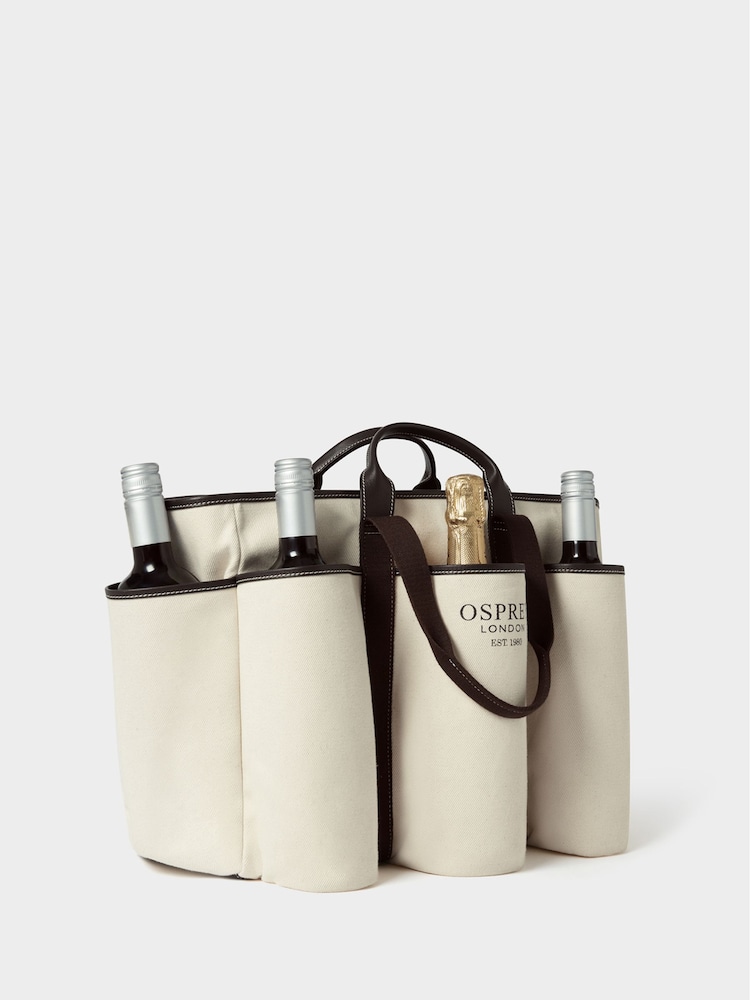Osprey London Cream The Great Gaddesden Canvas Picnic Bag - Image 2 of 6 Osprey London Cream The Great Gaddesden Canvas Picnic Bag - Image 2 of 6