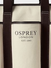 Osprey London Cream The Great Gaddesden Canvas Picnic Bag - Image 6 of 6