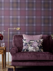 Purple Town and Country Check A4 Wallpaper Sample - Image 1 of 4