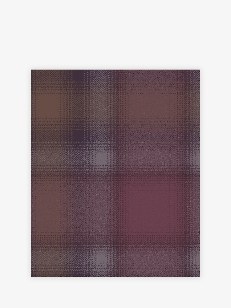 Purple Town and Country Check A4 Wallpaper Sample - Image 2 of 4
