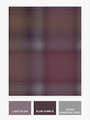 Purple Town and Country Check A4 Wallpaper Sample - Image 3 of 4