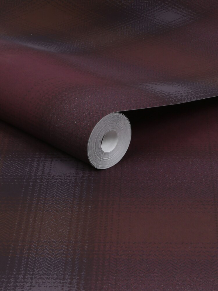 Purple Town and Country Check A4 Wallpaper Sample - Image 4 of 4
