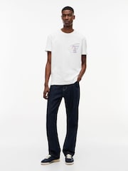 Tommy Jeans Natural Signature Logo Crew Neck T-Shirt - Image 3 of 5