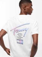 Tommy Jeans Natural Signature Logo Crew Neck T-Shirt - Image 4 of 5