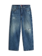 Tommy Jeans Blue Theo Distressed Loose Jeans - Image 1 of 1