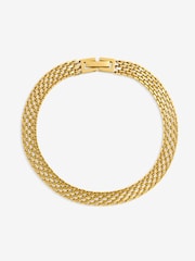 Jon Richard Gold Plated Mesh Chain Stainless Steel Bracelet - Image 1 of 1