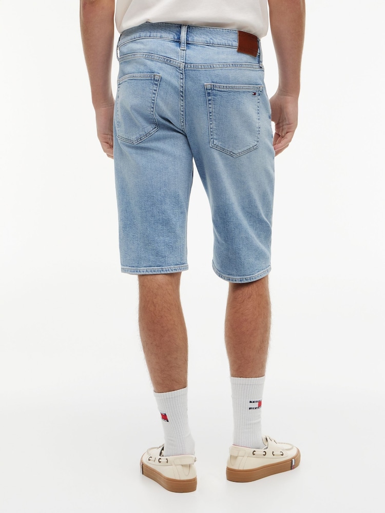 Tommy Jeans Blue Ryan Faded Straight Denim Shorts - Image 2 of 5 Tommy Jeans Blue Ryan Faded Straight Denim Shorts - Image 2 of 5