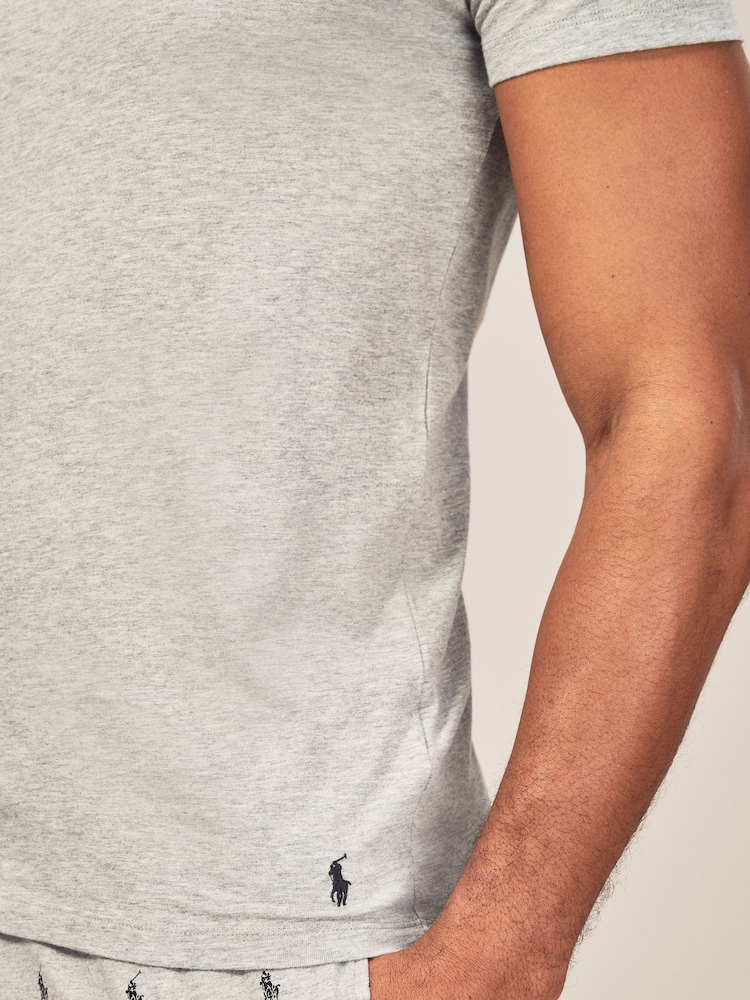 Noir/Gris/Blanc - 3 de  t-shirts Polo Ralph Lauren slim 100% coton - Image 10 of 11