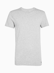 Polo Ralph Lauren Black/Grey/White Slim 100% Cotton T-Shirts 3 Pack - Image 4 of 11