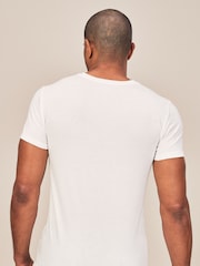 Polo Ralph Lauren Black/Grey/White Slim 100% Cotton T-Shirts 3 Pack - Image 5 of 11