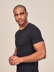 Polo Ralph Lauren Black/Grey/White Slim 100% Cotton T-Shirts 3 Pack - Image 7 of 11