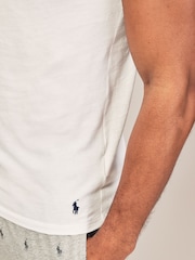 Polo Ralph Lauren Black/Grey/White Slim 100% Cotton T-Shirts 3 Pack - Image 9 of 11