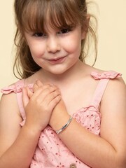 Beaverbrooks Children's Mini B Silver Adjustable Bangle - Image 4 of 4