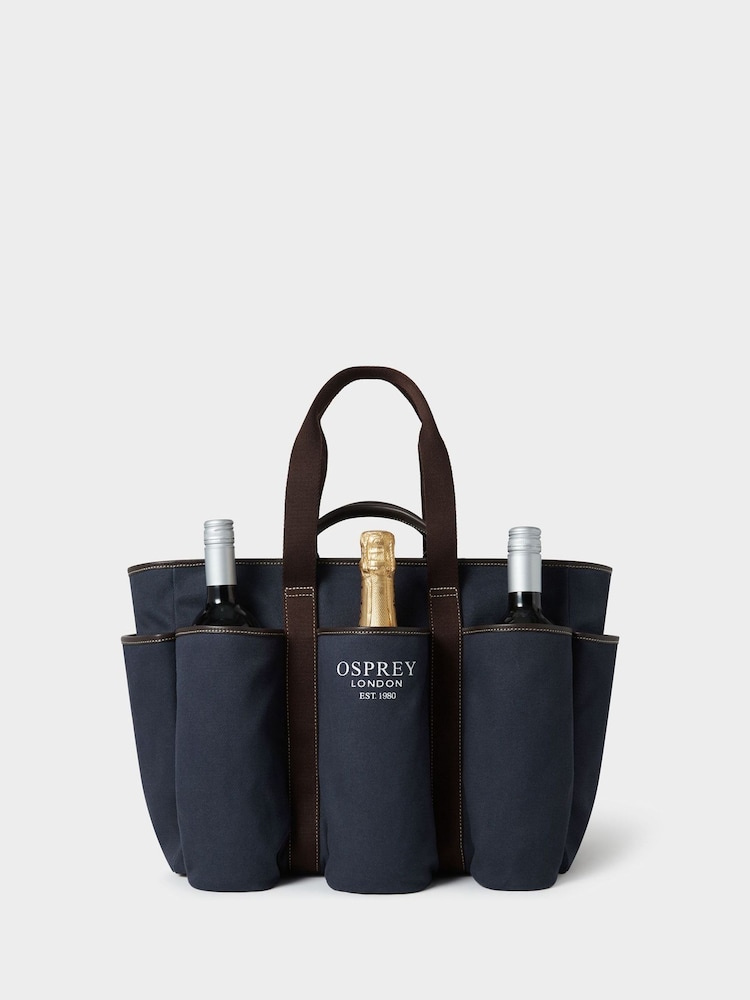 Osprey London Blue The Great Gaddesden Canvas Picnic Bag - Image 1 of 6 Osprey London Blue The Great Gaddesden Canvas Picnic Bag - Image 1 of 6