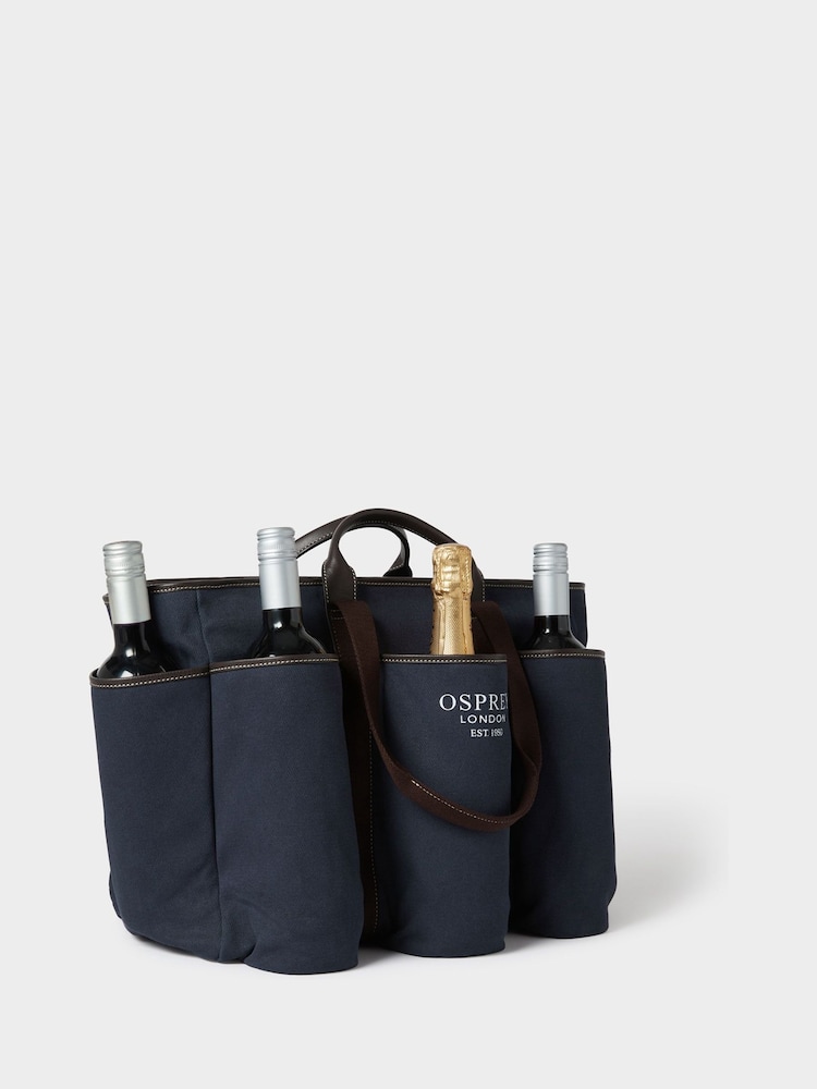 Osprey London Blue The Great Gaddesden Canvas Picnic Bag - Image 2 of 6 Osprey London Blue The Great Gaddesden Canvas Picnic Bag - Image 2 of 6