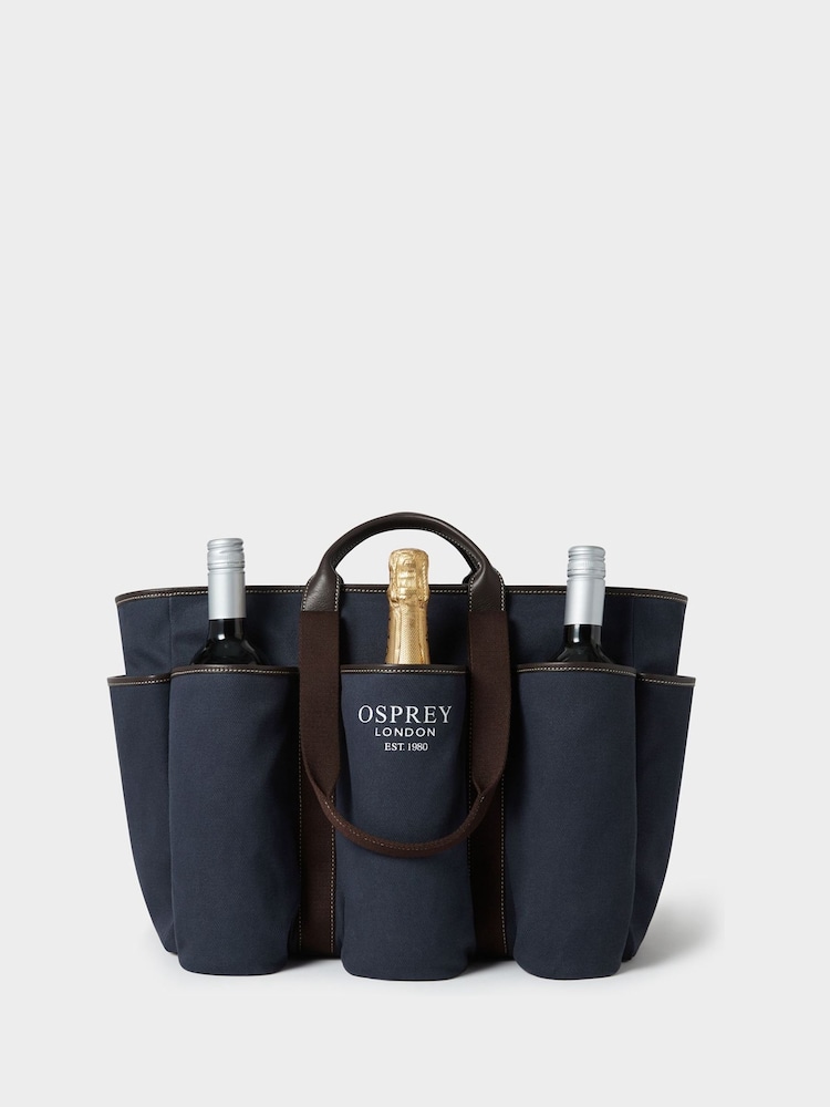 Osprey London Blue The Great Gaddesden Canvas Picnic Bag - Image 6 of 6 Osprey London Blue The Great Gaddesden Canvas Picnic Bag - Image 6 of 6