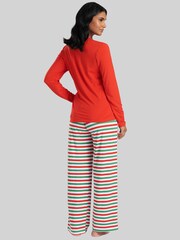 Loungeable Red Christmas Mama Elf Long Sleeve and Long Joggers Pyjamas Set - Image 2 of 5