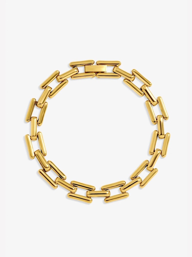 Jon Richard Gold Plated Link Stainless Steel Bracelet - Image 1 of 2