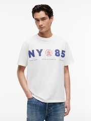 Tommy Jeans Natural Back Logo Relaxed Jersey T-Shirt - Image 1 of 5