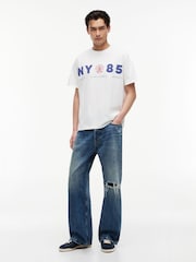 Tommy Jeans Natural Back Logo Relaxed Jersey T-Shirt - Image 3 of 5
