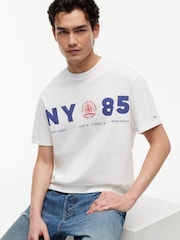 Tommy Jeans Natural Back Logo Relaxed Jersey T-Shirt - Image 4 of 5