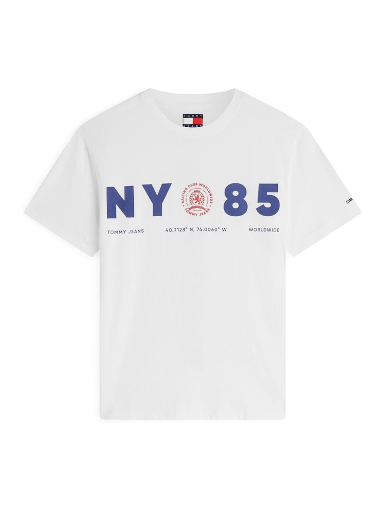 Tommy Jeans Natural Back Logo Relaxed Jersey T-Shirt - Image 5 of 5