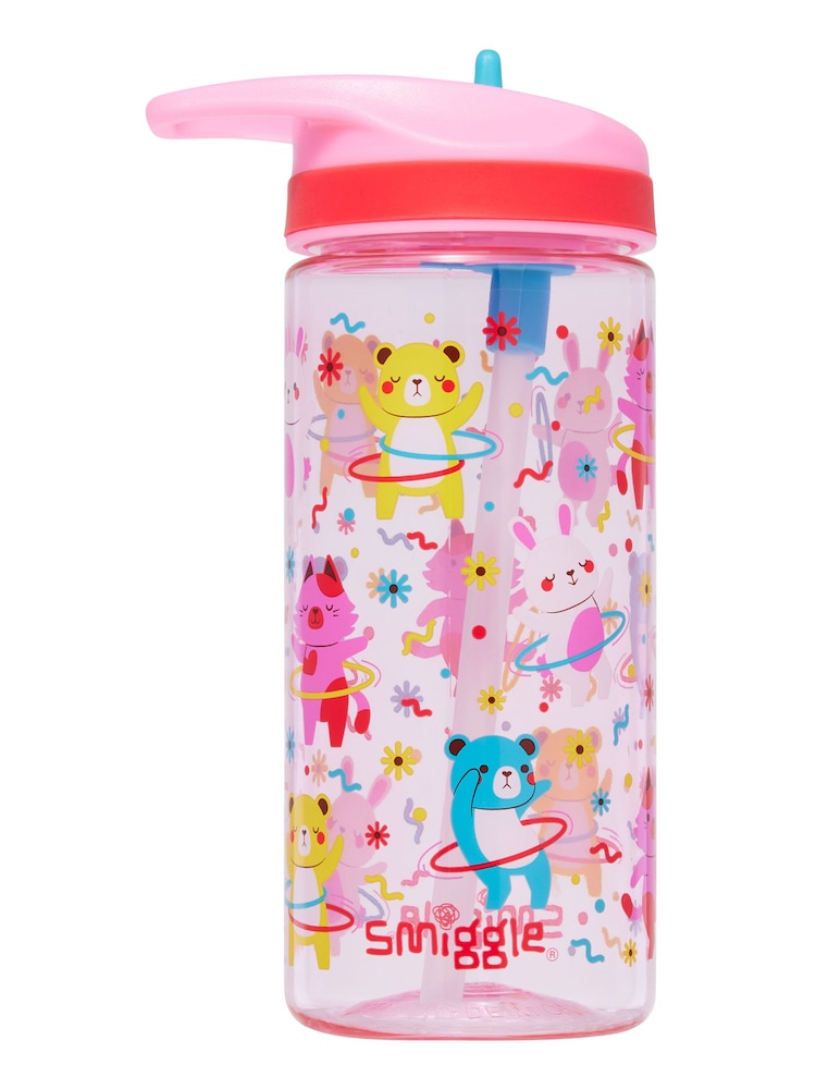 Smiggle Pink Lets Play Junior Drink Bottle 440ML - Image 1 of 2