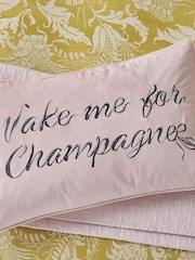 Ted Baker Pink Wake Me For Champagne Cushion - Image 3 of 5