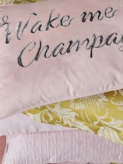 Ted Baker Pink Wake Me For Champagne Cushion - Image 4 of 5