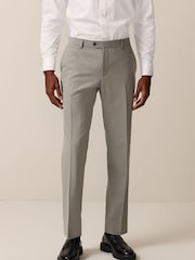 Cement Grey Skinny Fit Motionflex Stretch Suit Trousers - Image 1 of 6