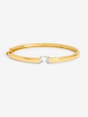 Jon Richard Gold Zirconia Polished Bangle - Image 3 of 4