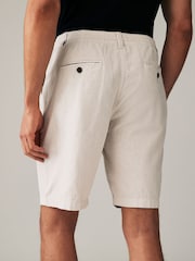 Grau - Chinoshorts aus Leinenmischung - Bild 3 von 9